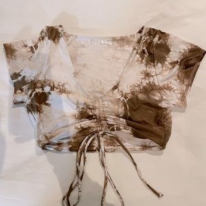 Frankies Bikinis Tie Dye top medium